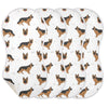 YYZZH German Shepherd Dog Muslin Burp Cloths for Baby 4 Pack Soft 100% Cotton Baby Washcloths Bibs for Boy Girl