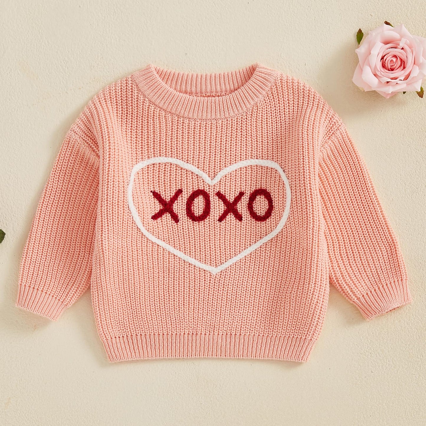 Amnnchya Toddler Infant Newborn Baby Boy Girl Sweater Homemade Rolls Knit Crewneck Pullover Sweatshirt Thanksgiving Outfit (Vale
