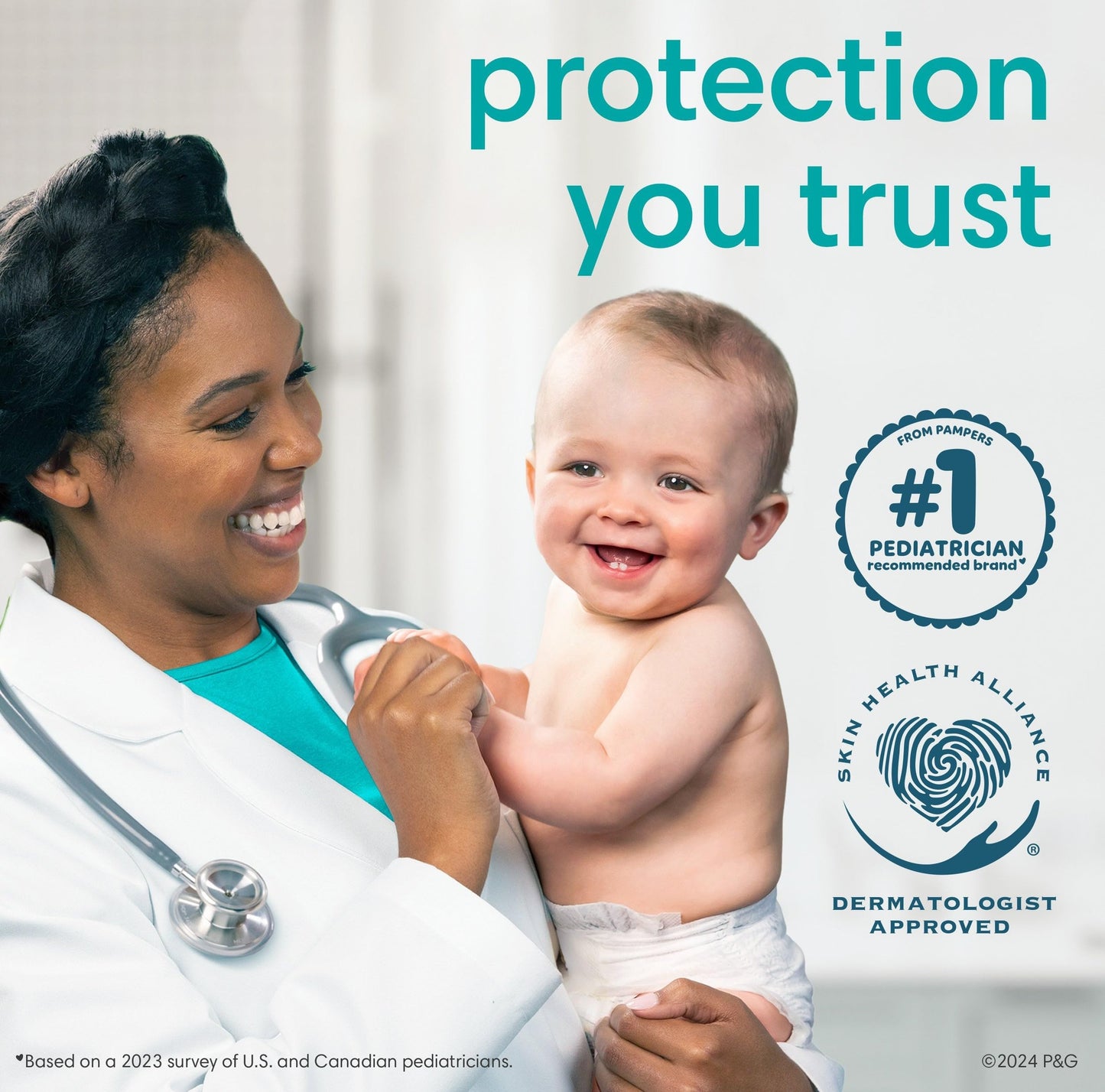 Pampers Baby Diapers - Pure Protection - Size 3, 66 Count, For Up To 100% Leakproof, Premium Plant-Based Skin Protection