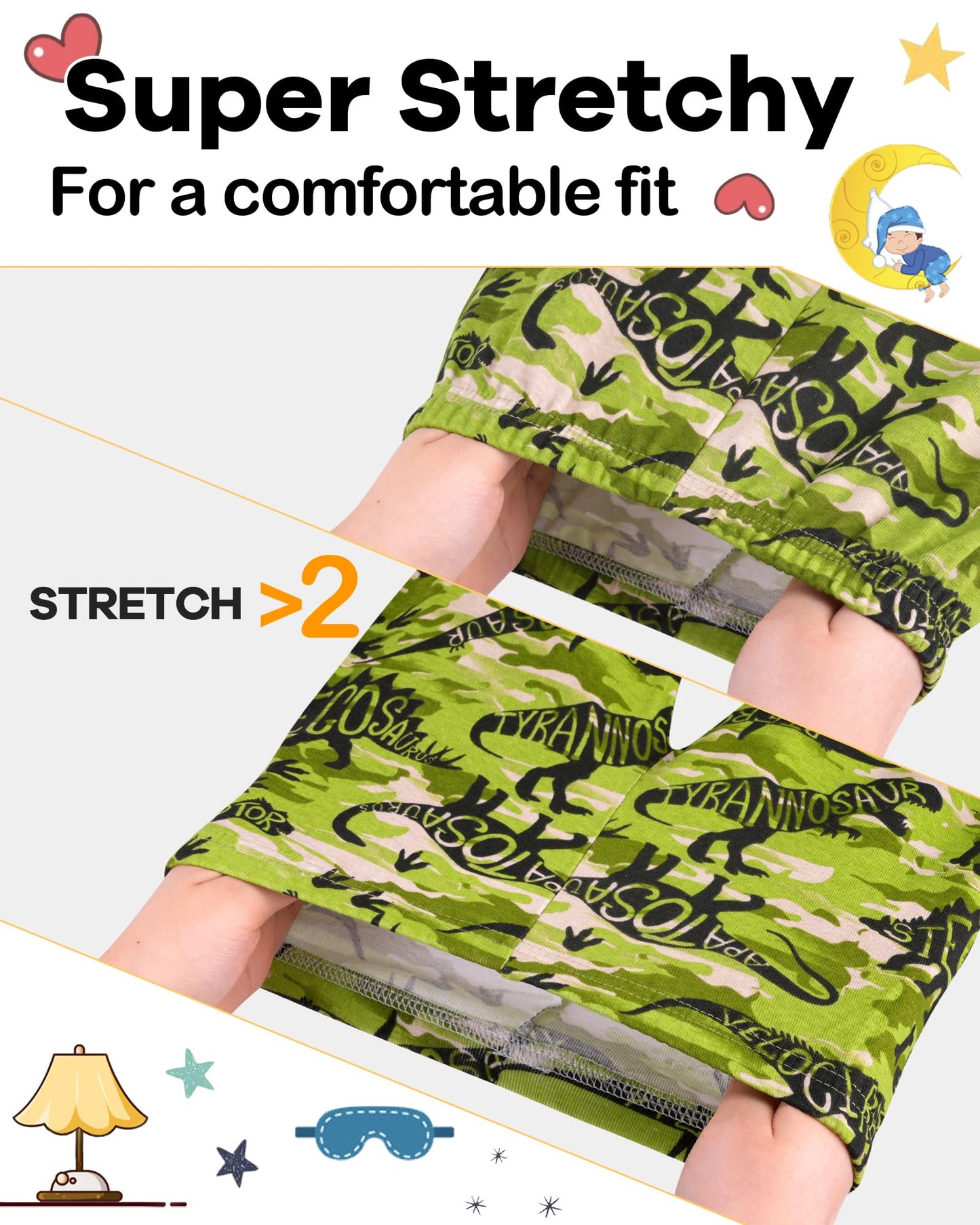 Daughter Queen Boys Pajamas 18-24 Months Summer Pjs Dinosaur Pj Sets Baby Toddler Space Cotton Short Sleeve Jammies Trex Sleepwe