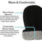 N'Ice Caps Little Kids And Baby Easy-On Sherpa Lined Fleece Mittens - 2 Pair Pack (Black/Charcoal Pack - Infant No Thumbs, 6-18