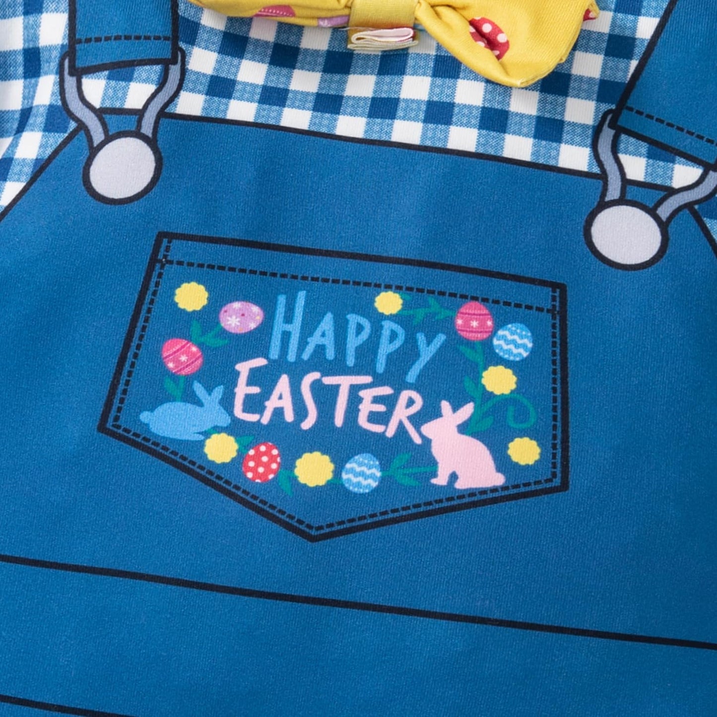 Latobreath Newborn Baby Boy Girl Easter Costume Outfit Long Sleeve Hooded Romper Bunny Ear Face Infant Clothes(6-12M)