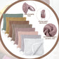 8 Packs Muslin Burp Cloths 6 Layers Unisex Baby Items Absorbent Burp Rags Colorful Muslin Washcloths for Baby Plain Soft Cotton