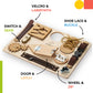 deMoca Montessori Busy Board for Toddlers, Wooden Sensory Toy - Toddler Preschool Learning Activities for Fine Motor Skills Trav