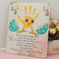 Diy Baby'S First Easter Handprint Sign, Baby First Easter Gifts For Babies Toddler, Baby Easter Crafts, Baby Handprints Keepsake