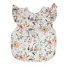 Bapronbaby Flutter Delilah Floral Bapron - No Neck Tie Safer Bib For Baby & Toddler - Soft Waterproof Stain Resistant - Machine