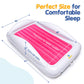Sleepah Inflatable Toddler Travel Bed Portable Kids Air Mattress Set W Safety Bed Rail Guards For Kids & Toddlers - Set Includes