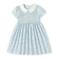 Simplee Kids Toddler Light Blue Dress Toddler Summer Dress Smocked Toddler Floral Dress Baby Blue Dress 4T