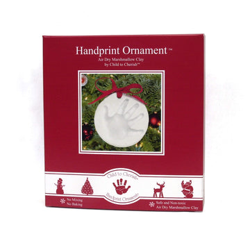 Child To Cherish Baby Handprint Or Footprint First Christmas Ornament Kit