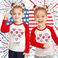 Tkria Baby Girl Shirt For Valentine Day Love Heart Printed Raglan Sleeve Love Heart Graphic Tshirts Toddler Outfits 2T