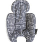 4moms RockaRoo and MamaRoo Infant Insert, Machine Washable, Soft, Plush Fabric, Reversible Design, Dark Grey