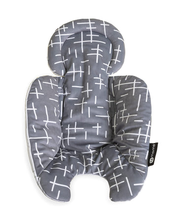 4moms RockaRoo and MamaRoo Infant Insert, Machine Washable, Soft, Plush Fabric, Reversible Design, Dark Grey
