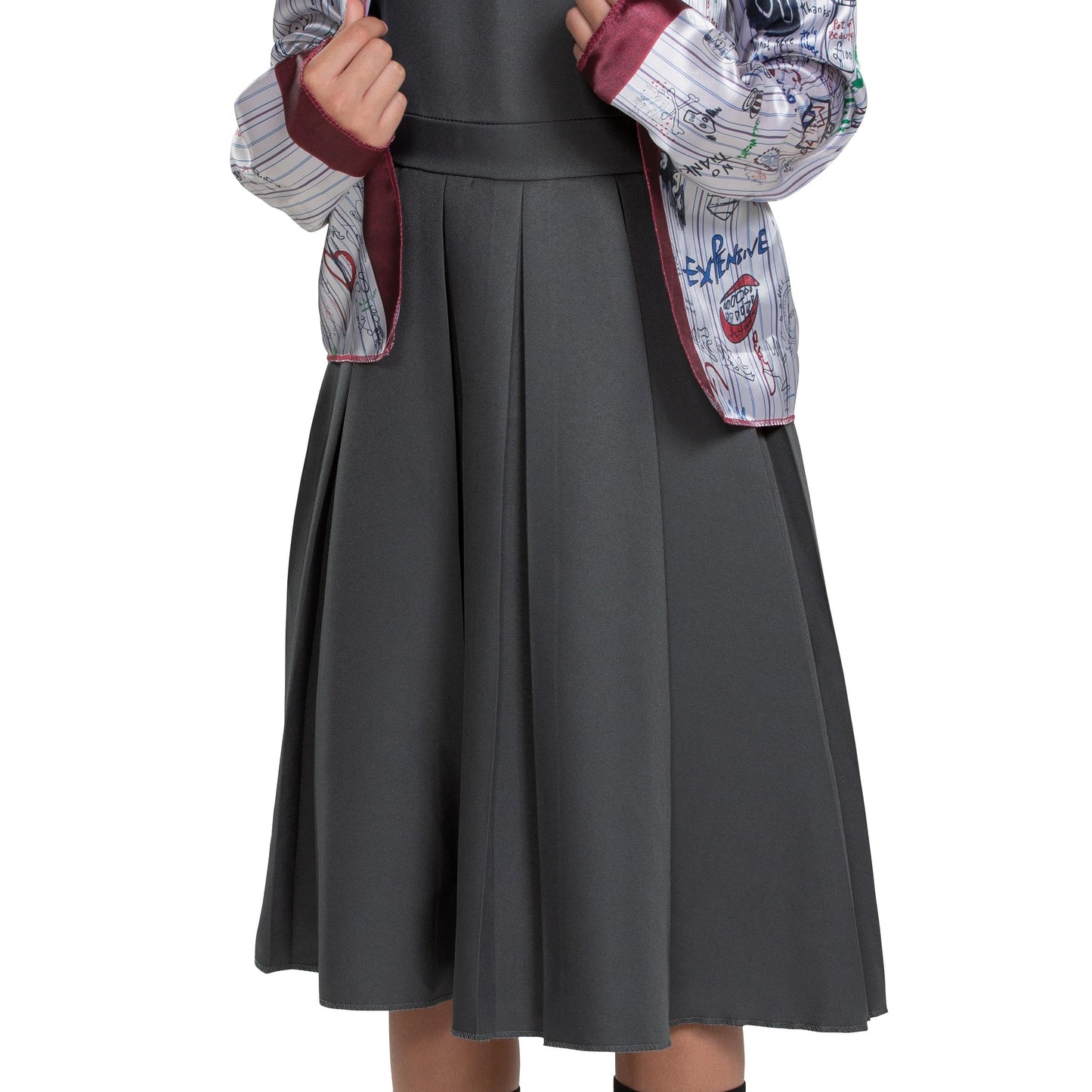 Estella Cruella Costume, Official Disney Estella School Girl Outfit From Cruella Live Action Movie, Girls Size Large (10-12) Mul