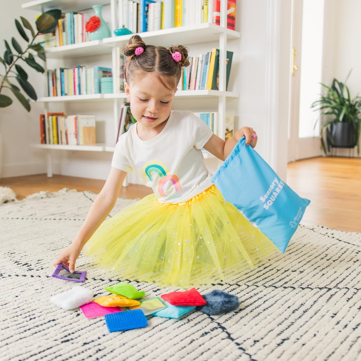 Educational Insights Sensory Squares - Sensory Toys for Toddlers, Textured Bean Bags for Classroom, Toddler Classroom Must Haves