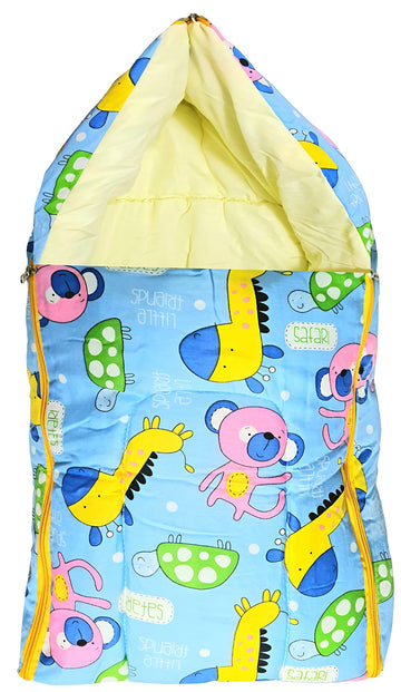 First Kick Cotton Baby Blankets Newborn Pack of Super Soft Baby Wrapper Cum Baby Sleeping Bag For Baby Boys, Baby Girls, Babies 
