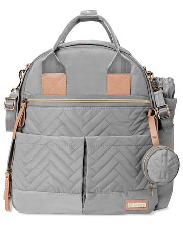 Skip Hop Diaper Bag Backpack: Suite 6-In-1 Diaper Backpack Set, Multi-Function Baby Travel Bag With Changing Pad, Stroller Strap