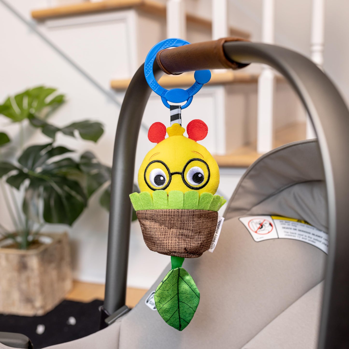 Baby Einstein Cal-a-Puller Pull & Shake Stroller Toy, Ages 0 Months and Up