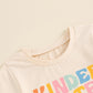 Toddler Baby Girl Back To School Outfit Kindergarten Pre K First Grade Short Sleeve T-Shirt First Day Of School Tops (Kindergart