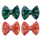 Christmas Sequin Hair Bows For Girls Green Alligator Clips Wine Red Sparkly Glitter Hair Accessories For Little Teen Toddler Gir