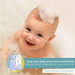 Spasilk Bath Hooded Towels & Washcloths Set for Babies, 2 Hooded Terry Bath Towels & 2 Washcloths, Grey Lion