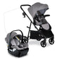 Britax Willow Brook Baby Travel System, Infant Car Seat And Stroller Combo With Aspen Base, Clicktight Technology, Rightsize Sys