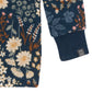 Modern Moments By Gerber Baby Hacci Snug Fit 2-Piece Pajama Set, Navy Floral, 12 Months