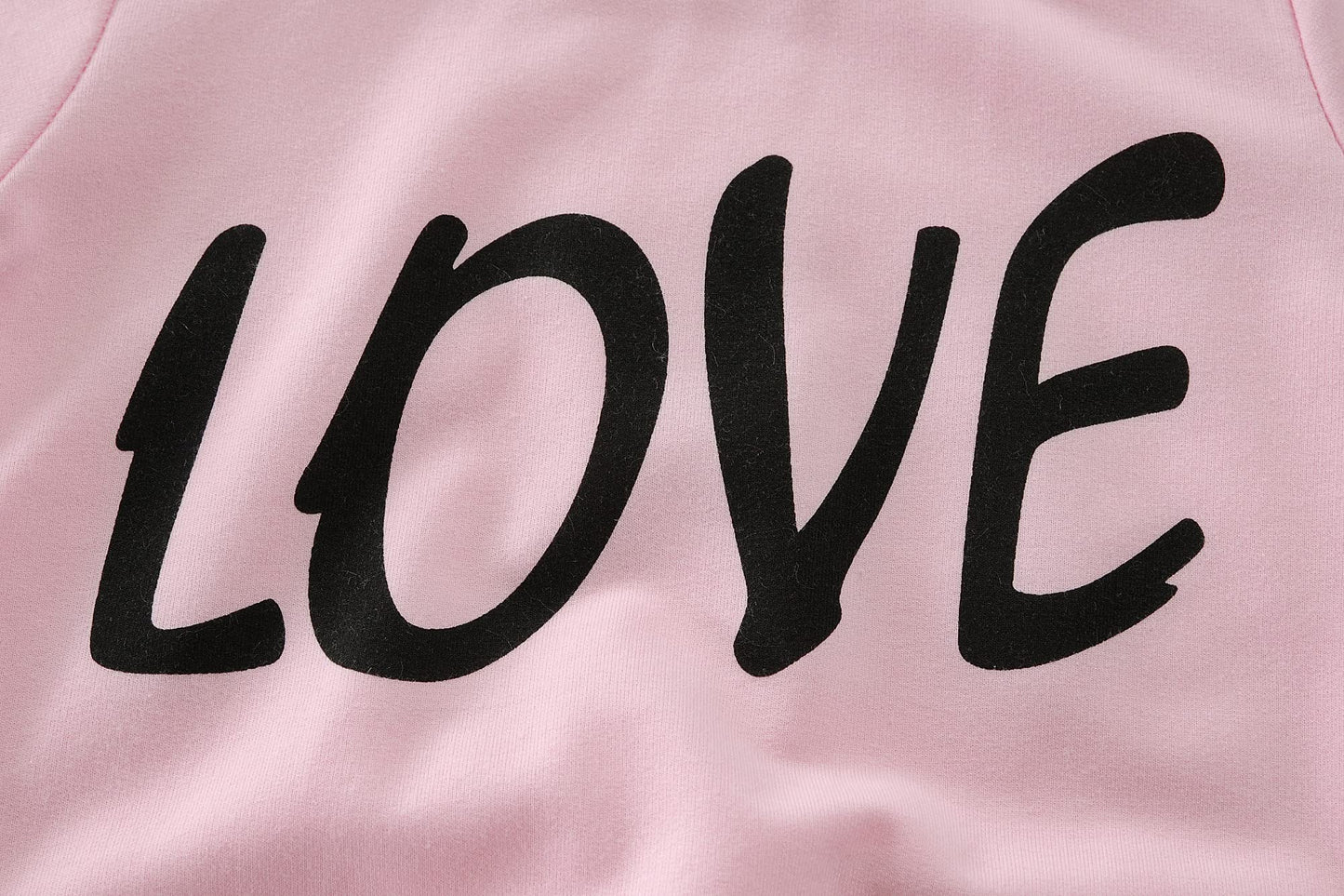 Ddsol Toddler Little Girl Clothes Set Valentine Day Outfit Pink Love Heart Long Sleeve Sweatshirt Top And Pant With Legging Skir