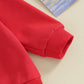 Jlkgicf Toddler Girl Boy Valentines Day Outfit Lover Boy Sweatshirt Crewneck Long Sleeve Pullover Baby Valentine'S Clothes(Red L