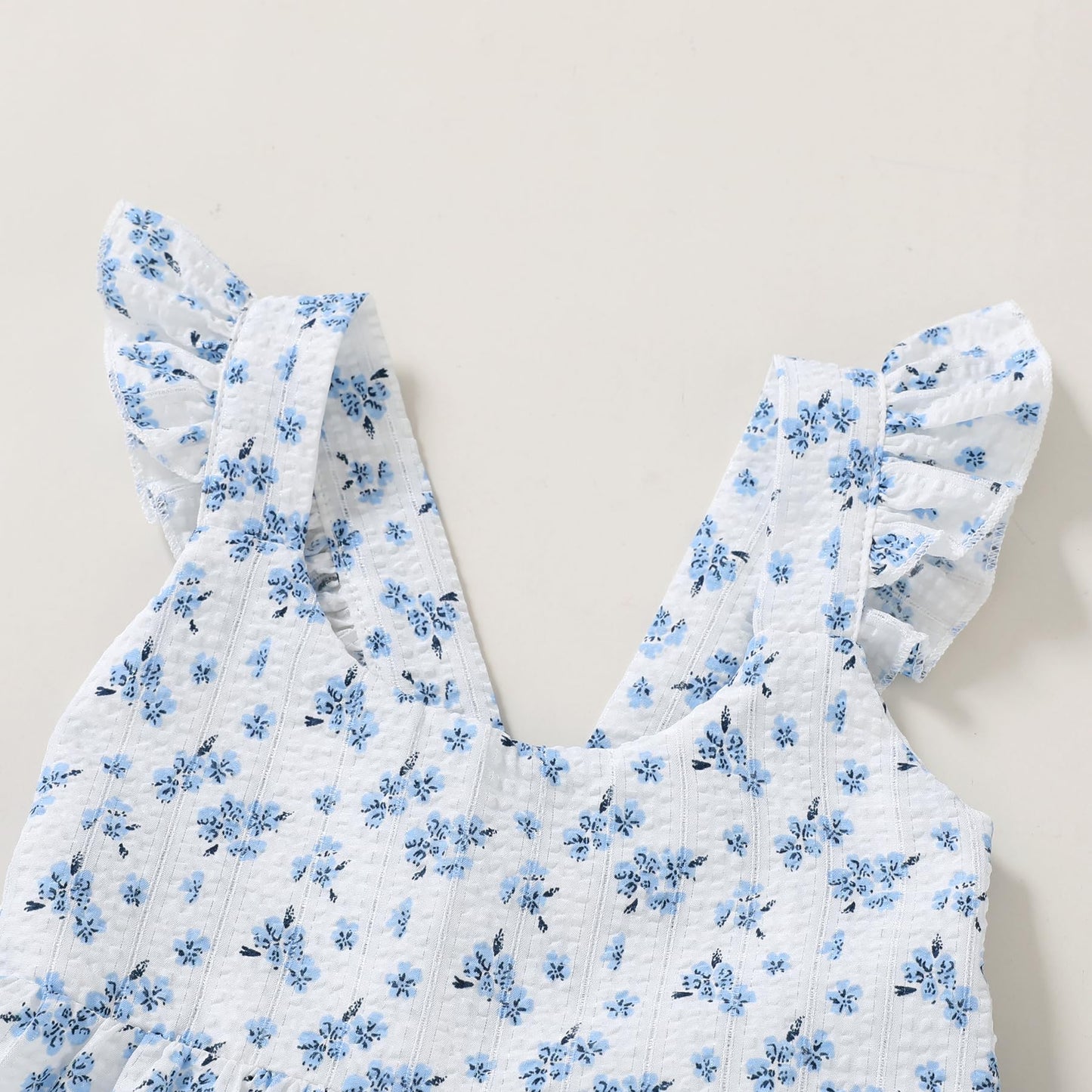 Younger Tree Toddler Baby Girl Dress Summer Outfits Flutter Sleeve Smocked Dress Kids Causal Boho Dresses Clothes (4-5T, Elegant