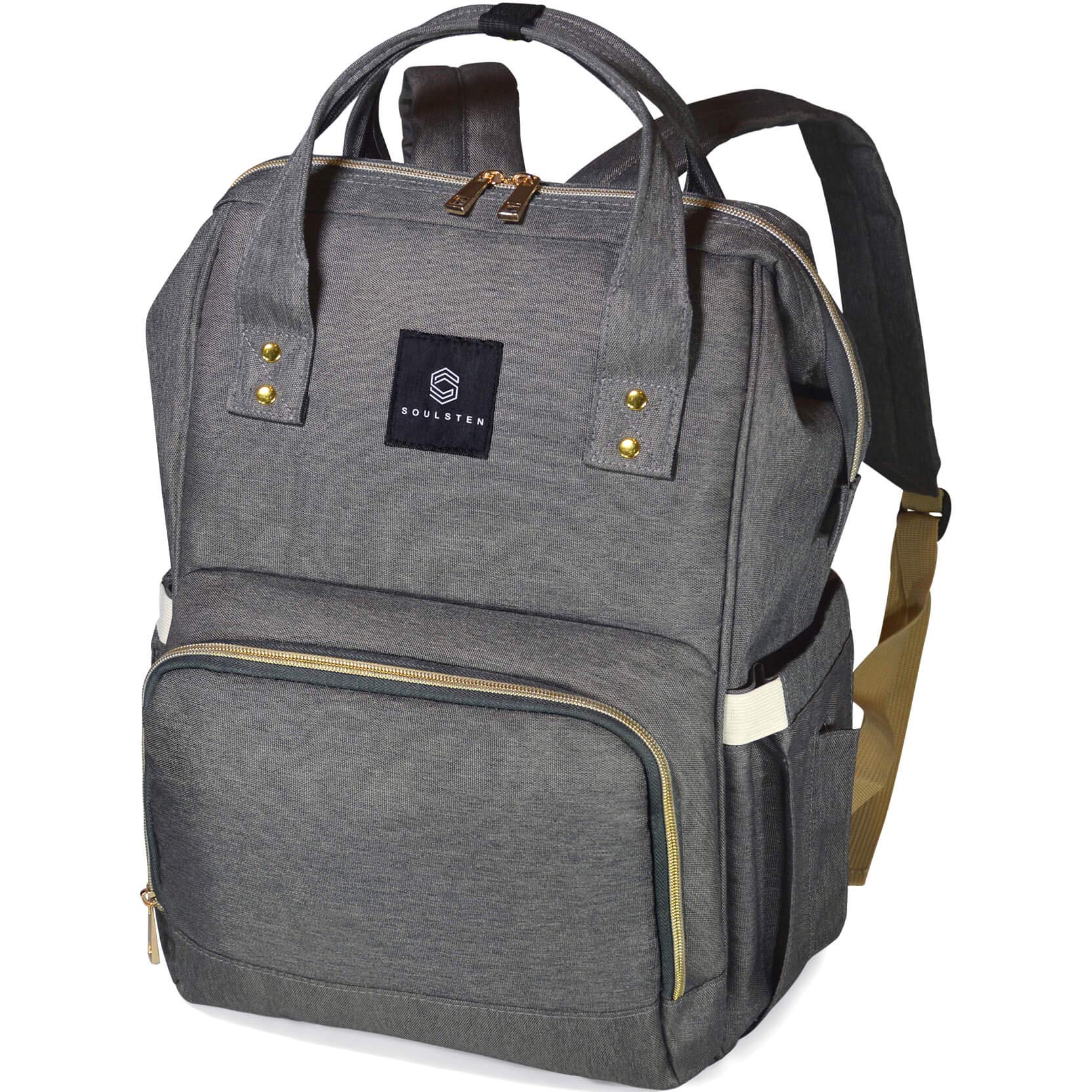 Soulsten Diaper Bag Backpack For Mom And Dad - Unisex Baby Backpack Diaper Bag - Multifunctional, Waterproof, And Stylish Diaper