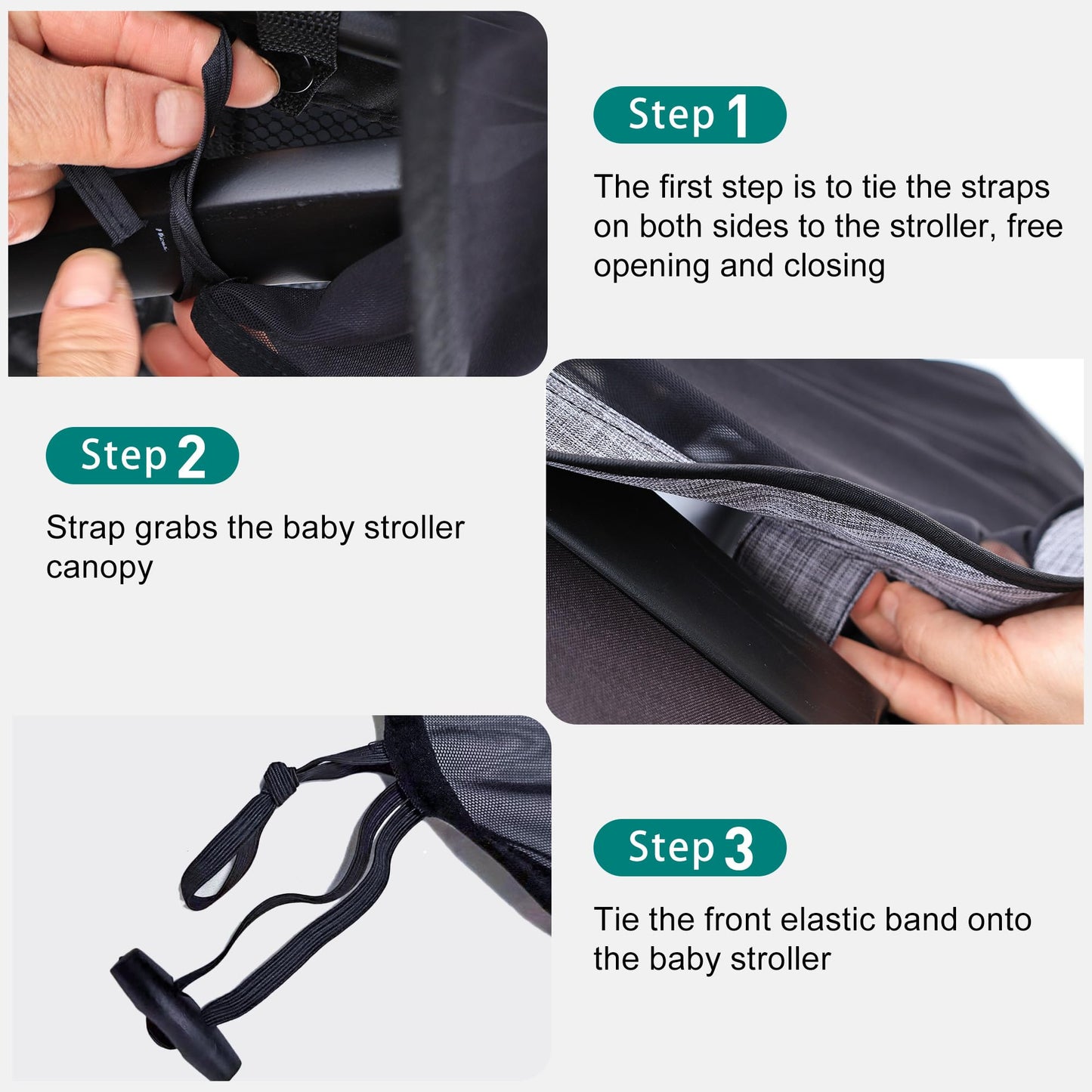 Stroller Sun Shade - Universal Stroller Sun Shade For Travel Strollers, Jogging Strollers; Baby And Toddler Travel Essential; Sa