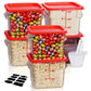 Svklhy 6Qt Clear Food Storage Containers: 6 Pcs[Food Grade][Hot&Cold Resistant] Nsf Food Storage Containers With Lids For Home R