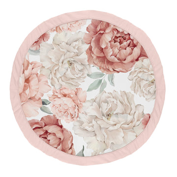 Sweet Jojo Designs Blush Pink Boho Shabby Chic Floral Girl Baby Play Mat Tummy Time Activity Infant Playmat For Playpen Tent Tee