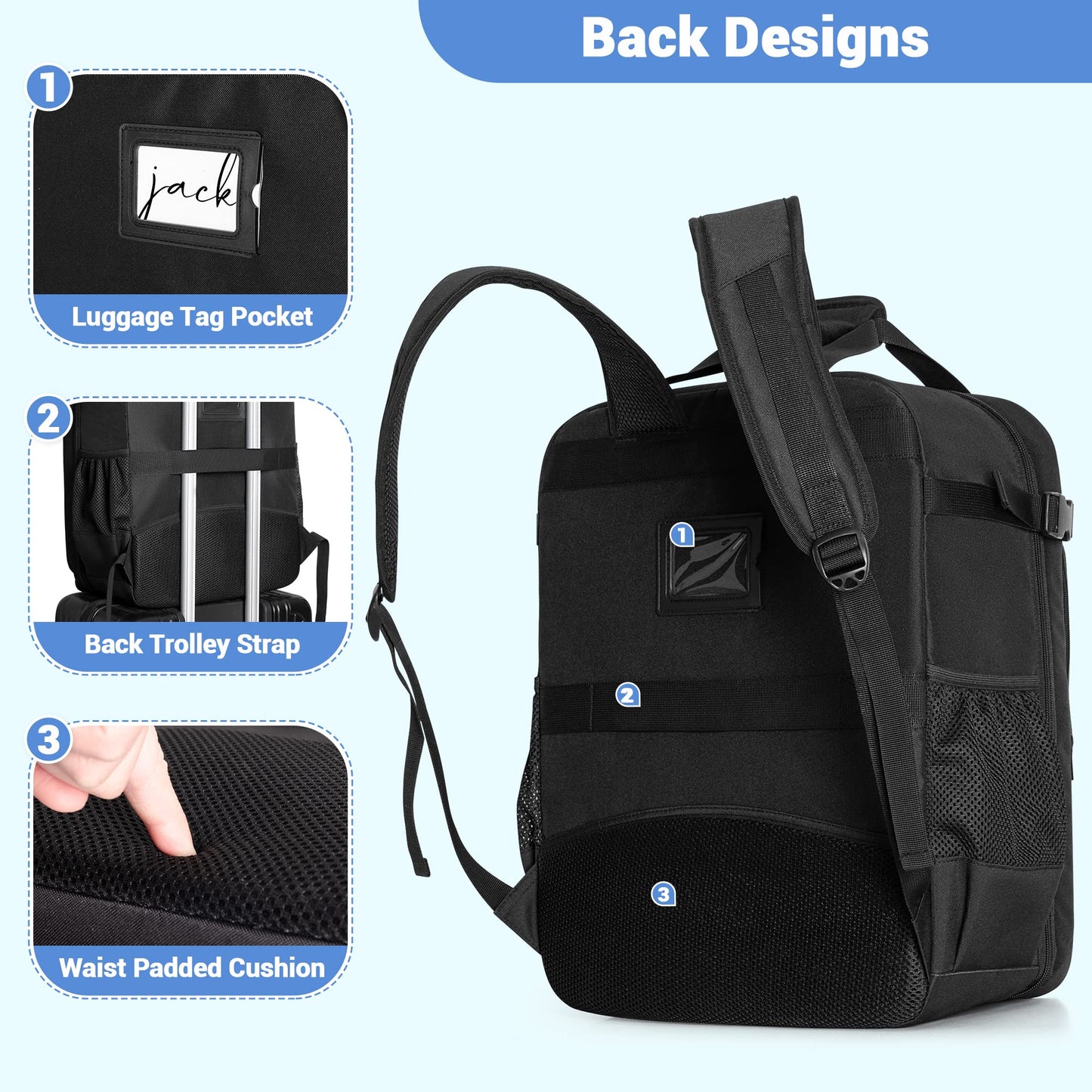 Hodrant Stroller Travel Bag Compatible With Gb Pockit & Pockit Air Plus, Lightweight Backpack For Airplane Travel Essentials And