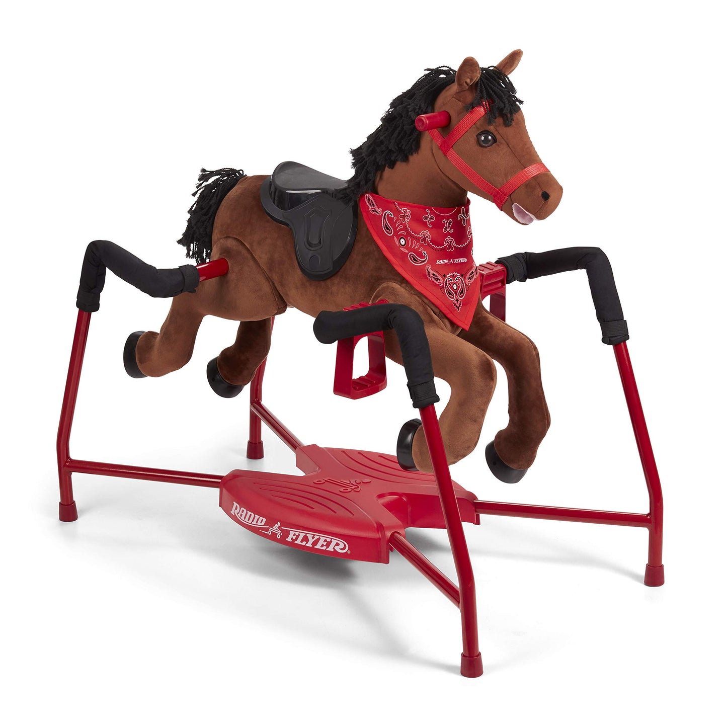 Kids Ride On Toys, Horse Toys, Radio Flyer Chestnut Plush Interactive Riding, Rocking Horse, for Ages 2-6 Years