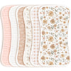 Konssy Muslin Baby Burp Cloths Sets For Unisex- 6 Pack Large 100% Cotton Burping Clothes For Newborn, Baby Girls And Boys