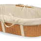 Badger Basket Wicker-Look Woven Baby Moses Changing Basket With Pad And Cover - Light Brown/Ecru