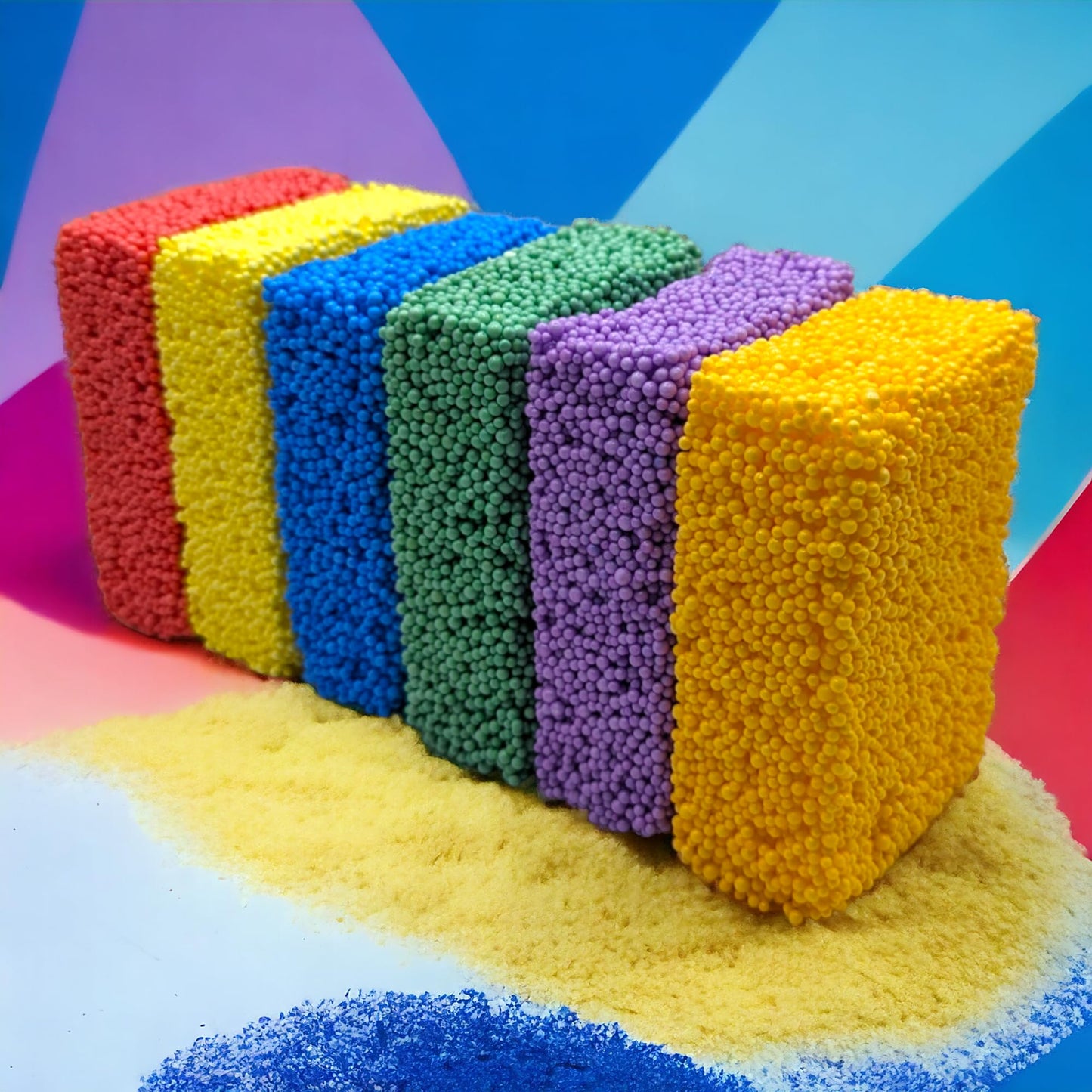 Silly Foam, Creative Modeling Foam Beads, 6 Primary Colors (Monster), Perfect for Preschool and Kids, Arts, Crafts, Sensory Play