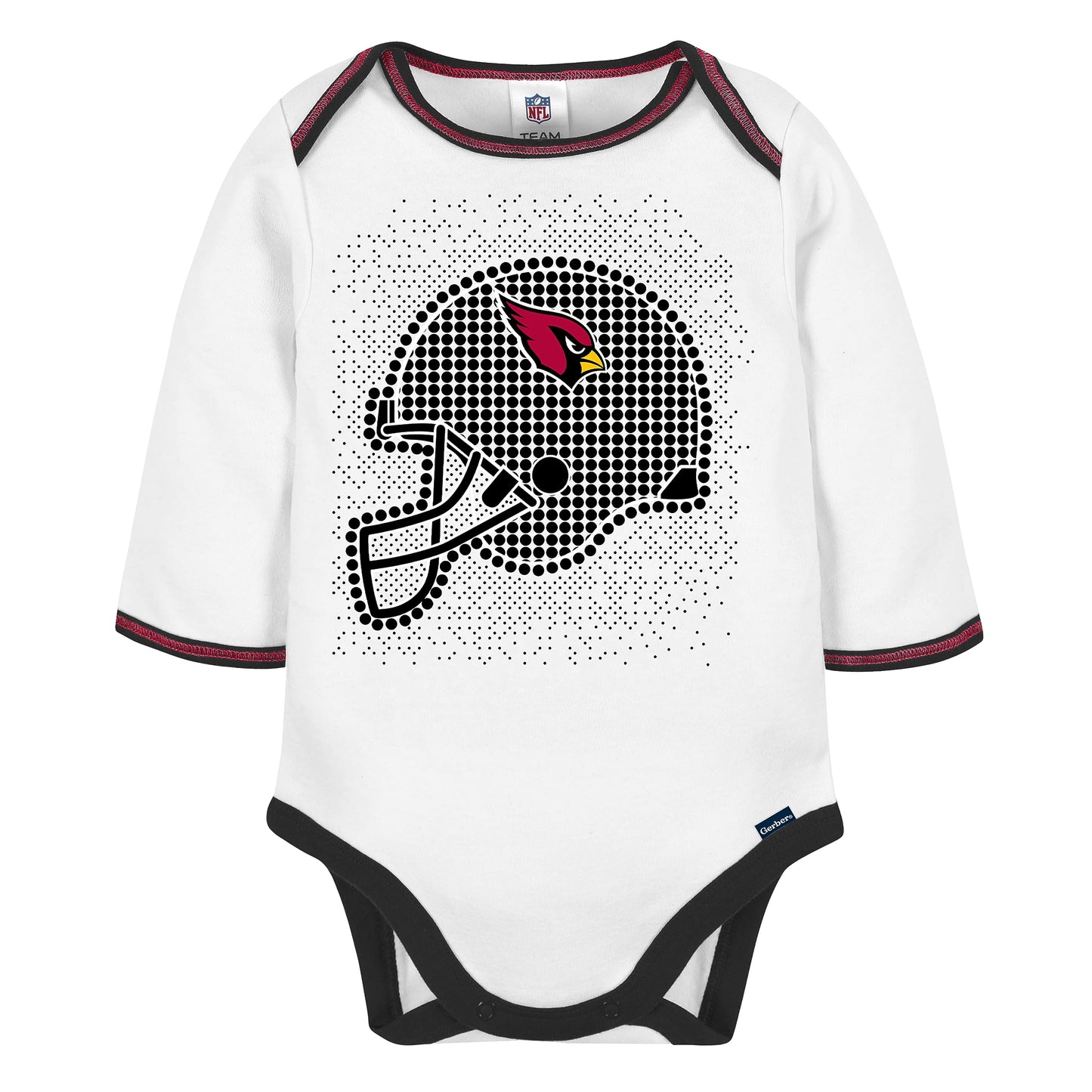 Gerber Nfl Baby Boys' 3Pc Bodysuit, Footed Pant, & Cap Set, Arizona Cardinals, 6-9 Months