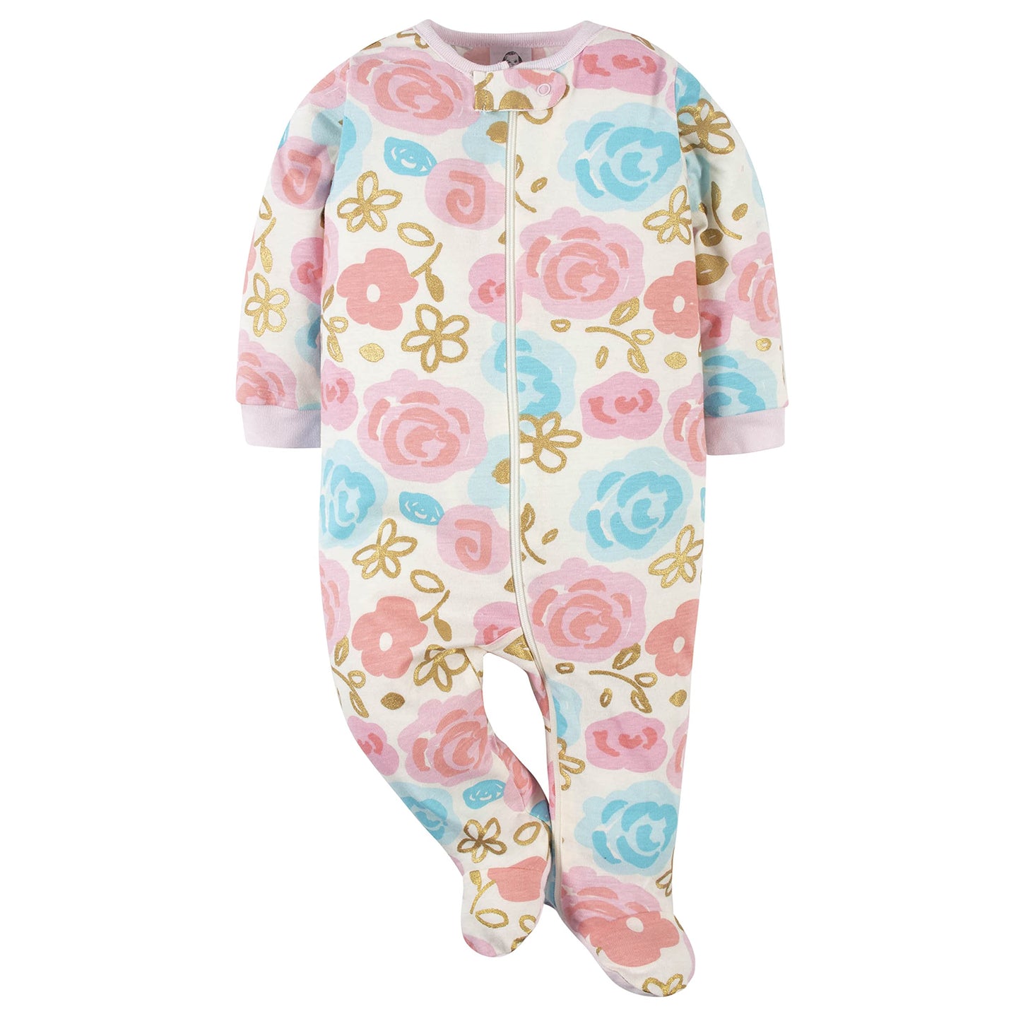 Gerber Baby Girls 2-Pack Sleep 'N Play Princess Pink 3-6 Months