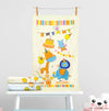 THE LITTLE LOOKERS Towel for Newborn/Baby/Kids| Super Soft Baby Bath Towel Set for Infants/Bathing Accessories (Blue & Lemon, Sm