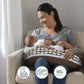 Boppy Nursing Pillow Best Latch, Mocha Half Domes, Created With Lactation Consultant, Firm Contoured And Plush Sides For Two Bre
