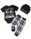 Renotemy Infant Baby Clothes For Boys Summer Spring Baby Boy Stuff Newborn Outfits Preemie Baby Boy Clothes 3-6 Months Plaid