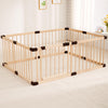 Baby Playpen Fence Yards Area with Door Wooden,Playpen Play Pens for Babies and Toddlers,Toddler Playpen,Baby Play Fence Yards,L