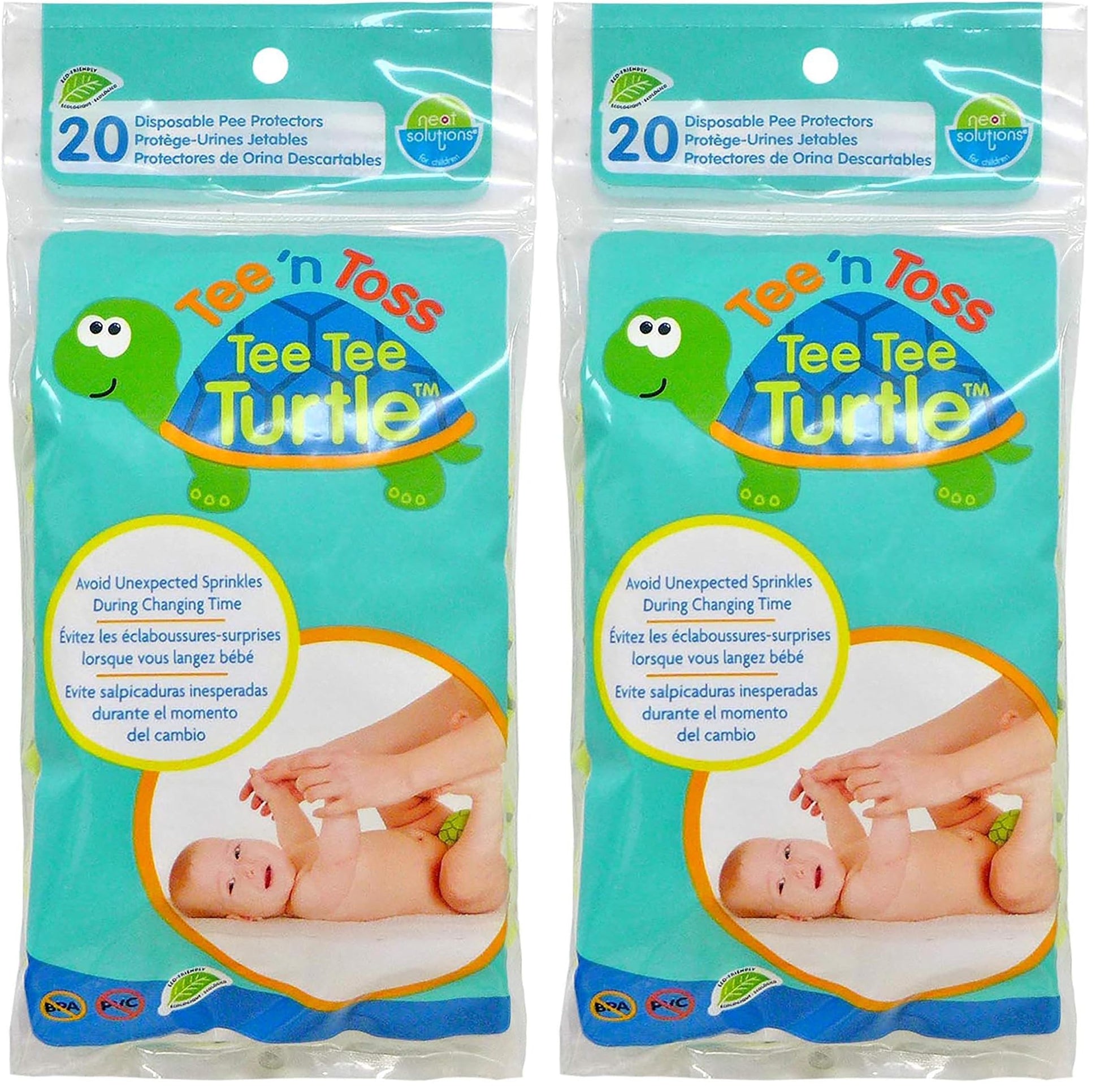 Neat Solutions Tee N Toss Turtle, Multi, One Size, 20 Count (Pack of 2)