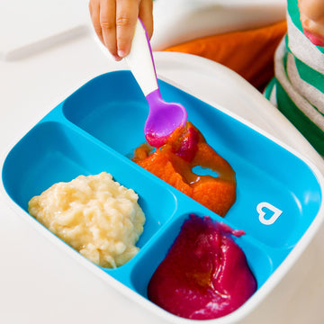 Munchkin Splash Toddler Divided Plate, Blue