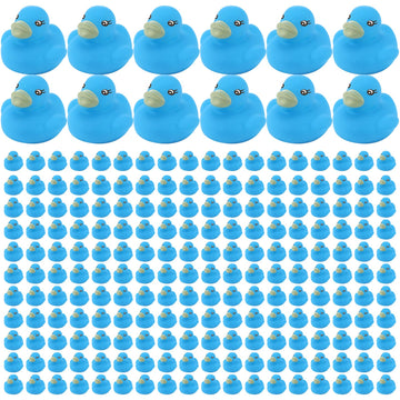 Zhanmai 300 Pcs Mini Rubber Ducks Bulk Colorful Duckies Set Tiny Shower Rubber Bath Toy Float Squeak Bathtub Pool Toy for Party 