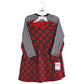 Hudson Baby Baby Girls Cotton Dresses Casual Dress, Black Red Plaid, 12-18 Months Us