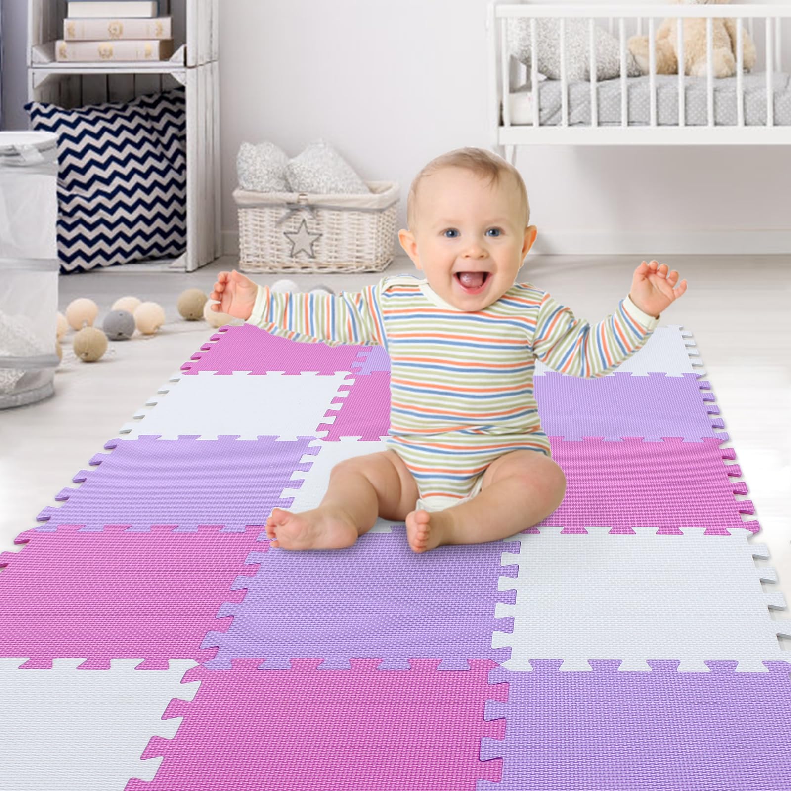 Xmtmmd Baby Play Mat Game Mat Floor Tile Foam Pads Foam Kids Kid Rug Tile Flooring Baby Floor Mat Crawling Mat Interlocking Mats