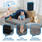 Kinevoli 7 Pieces Climbing Toys And Blocks - Indoor Soft Foam Climber Playset For Toddlers, Kids, And Babies Ages 1-3 - Perfect